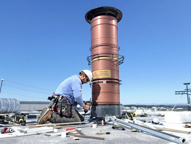 Installed chimney liner by Lake Elsinore Chimney Sweep in Lake Elsinore, CA