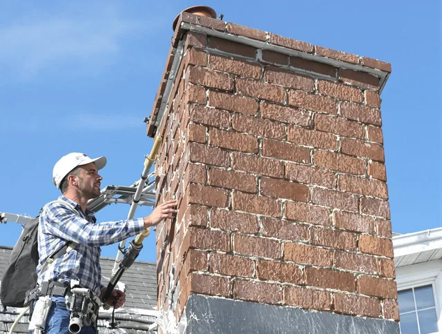 Brickwork for a chimney rebuild by Lake Elsinore Chimney Sweep in Lake Elsinore, CA