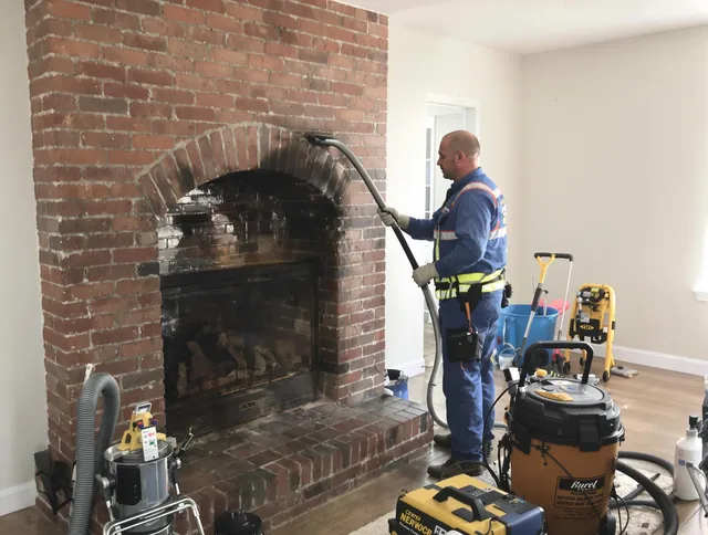 Lake Elsinore Chimney Sweep expert performing detailed chimney sweep in Lake Elsinore, CA