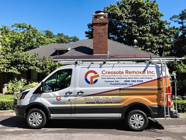 Lake Elsinore Chimney Sweep technician removing creosote safely in Lake Elsinore, CA