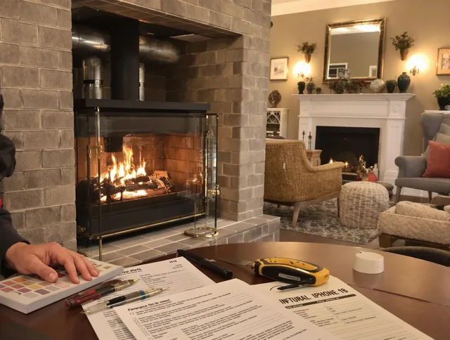 Lake Elsinore Chimney Sweep verifying fireplace safety measures in Lake Elsinore, CA